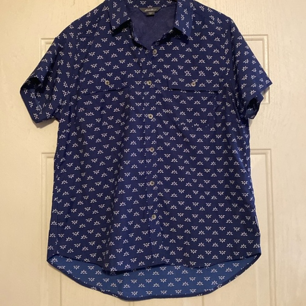 Eddie‎ Bauer Short Sleeve Button Front Shirt
